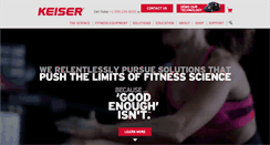 Desktop Screenshot of keiser.com